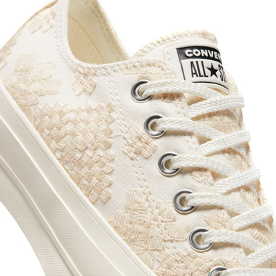 Мужские светлые кеды Converse All Star Lift Platform Tonal Embroidery A02225C