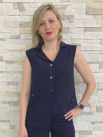 Жилет 711-1224 синий