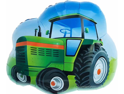 Шар (26''/66 см) Фигура, Трактор, Зеленый