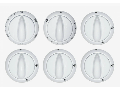 Набор ручки для плиты GEFEST 1200, 3200  (белые) 6 шт.