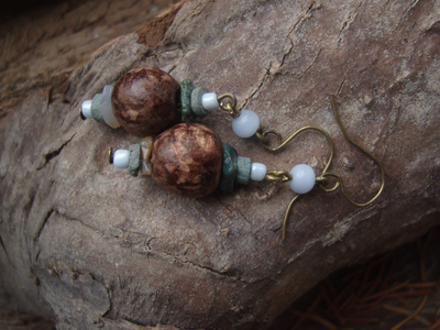 Благотворительность. Серьги "Лес и Туман"