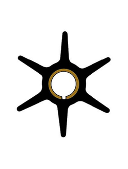 Импеллер посадка шпонка Ancor 2066 Ø69,5x16,5мм Ø13мм 6 лопастей для помпы охлаждения двигателя из чёрного неопрена