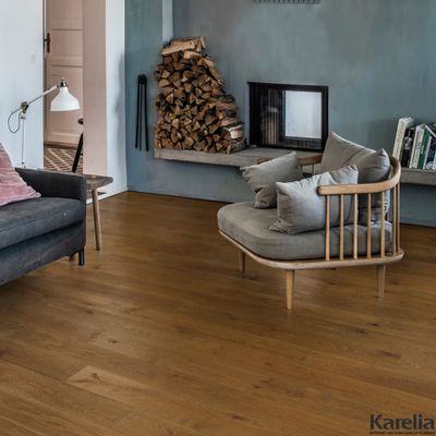 Паркетная доска Karelia Дуб Story 138 Burnt Sienna купить в интернет-магазине karelia-floor.ru