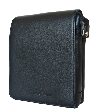 Кожаная мужская сумка Damboli black (арт. 5046-01)