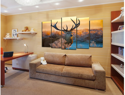 Модульная картина "Взгляд животного"