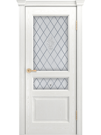 ЛАЙНДОР (УЛЬЯНОВСК)/ МОДЕЛЬ КАЛИНА-К/ НАТУРАЛЬНЫЙ ШПОН ЯСЕНЯ/ ПОЛОТНО ОСТЕКЛЕННОЕ/ ТОН 70 (ТЕКСТУРНАЯ БЕЛАЯ ЭМАЛЬ )