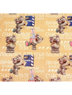 Бумага Упаковочная (пленка 1*0,7 м) 50 х70 см, МИКС