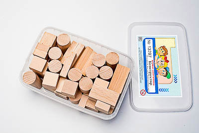 Игровой набор Фребеля "Конструктор" (50 элементов, бук, серия "Красота вокруг нас")