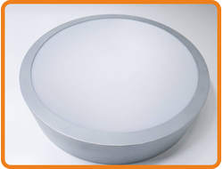 Светильник светодиодный СКУ02-60-350-D-CIRCLE IP44 350х350х120, 60Вт, 6200 Лм, Интерьерное, Дизайнерское освещение. Опал, Призма.