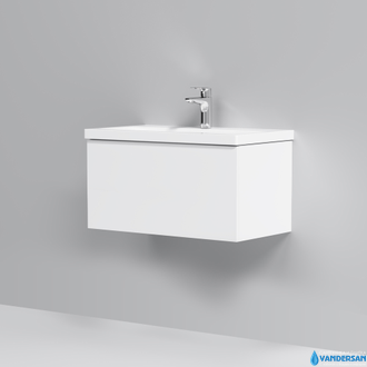 Тумба с раковиной AM.PM Gem 75, подвесная, 1 ящик, цвет белый