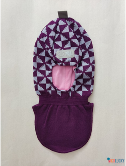 Шапка-шлем "Бантики" 20201-07, цвет фиолетовый, сиреневый р. 48-50