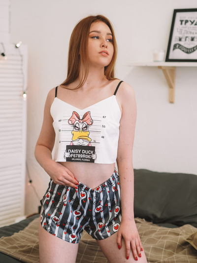 Шелковая пижама "Daisy Duck" - 4