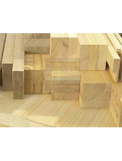 Клееный брус бессучковый 80х80х4000 мм хвойный паркетной склейки категория АА