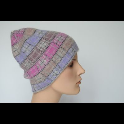 Шапка в клетку разноцветная Vizio Италия 1038 CY