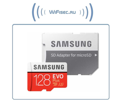 Карта памяти microSDXC UHS-I U3 SAMSUNG EVO PLUS 128 ГБ, 100 МБс, Class 10, MB-MC128HARU, + переходник SD