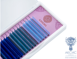 Цветные ресницы Enigma микс "Ocean dream" (15 линий)