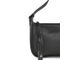(АРТИКУЛ: 8695/1/81) СУМКА ЖЕНСКАЯ НЕБОЛЬШАЯ, НАТУРАЛЬНАЯ КОЖА, ЧЕРНАЯ,  С ТЕКСТИЛЬНЫМ РЕМНЕМ ЧЕРЕЗ ПЛЕЧО