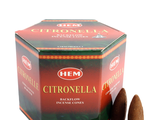 Индийские благовония стелющийся дым Citronella (Цитронелла)