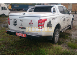 Задний силовой бампер серии Трофи на Mitsubishi L200 V 2015-2018 (03.142.01)