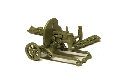 Отряд советских морских пехотинцев с пулеметом Максим (5 фигурок с оружием)