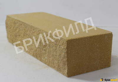 Имитация природного камня "Шуба", ложок (тычок). Желтый. Кирпичный завод Брик Филд