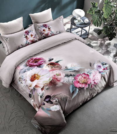 Постельное белье мако-сатин полутороспальное 150x200x1 180x230x1 50x70x2 TIS04-813