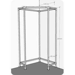 (ПСТП1900) Примерочная угловая "Joker"