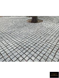 гранитная брусчатка шлифованная 15х15