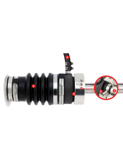 Сальник вала PSS Shaft Seal 02-35M-200 Тип А Ø53,9x187,3мм для валов Ø35мм из композита и нержавеющей стали AISI316L