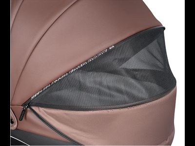 Детская коляска 3 в 1 Farfello Molly Trio Шоколадный (Экокожа)