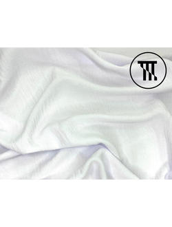 Шелк крэш (Манго), цв. Белый