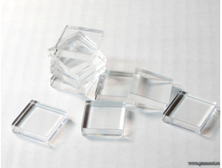 Подставка для образцов квадратная, пластиковая 25*25мм, 10шт.