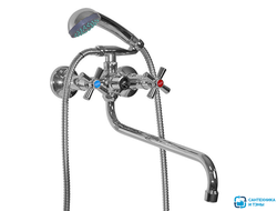 Смеситель для ванны и умывальника 1/2 кер. MIXLINE ML09-02