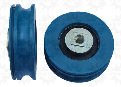 Ролик 50х15,5 с подшипником и резьбовой втулкой 2-х ручейковый