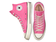 Конверсы Chuck 70 Seasonal Colour High Top Pink вид сверху 172678c на толстой подошве