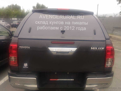 Кунг без стёкол N-Commerce на Toyota Hilux Revo 2015-2016-2017-2018- от AvengerUral.ru вид сзади