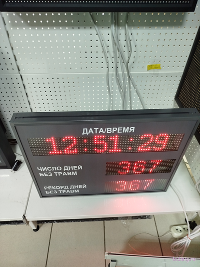 Табло травматизма (красный/серый)