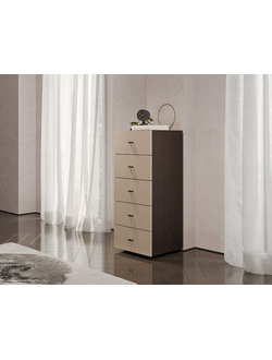 Гиза Комод 5 ящ. Меланж/Венге