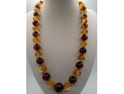 Бусы мятый шар.