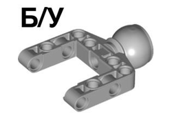 ! Б/У - Technic, Steering Ball Joint Large Open with C-Shape Pivot Frame, Light Bluish Gray (92910 / 4610379 / 6296843) - Б/У