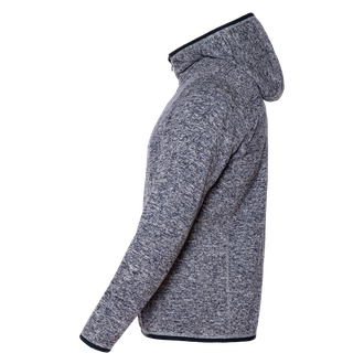 Толстовка из вязанного флиса с капюшоном, на молнии, арт.67