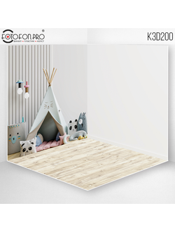 Фотофон 3D пазловый «Белая комната с палаткой»