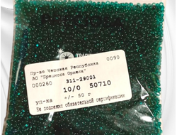 Изумрудный круглый бисер