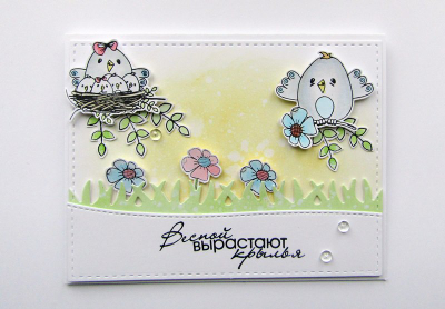 ФП штамп "Весной вырастают крылья"