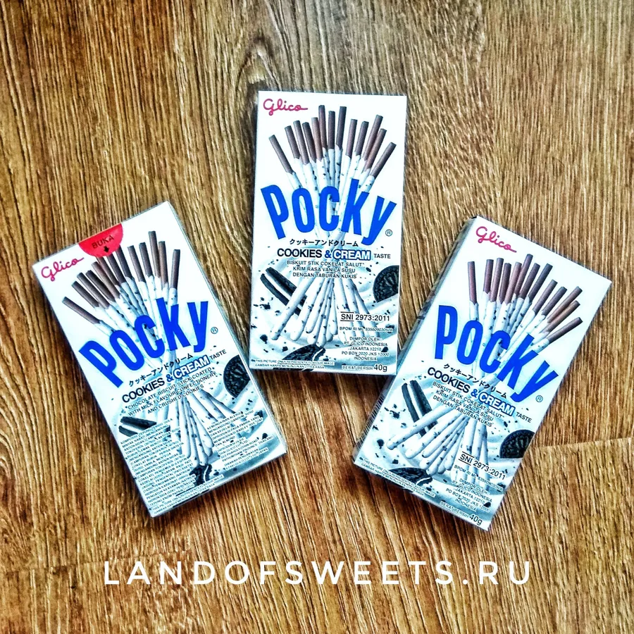 Японские бисквитные палочки Pocky Oreo с нежным кремом Cookies&Cream