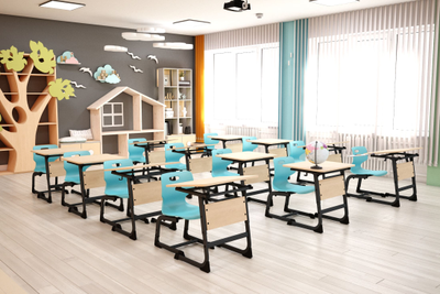 Cтол ученический одноместный Sheffilton SHT-T-TN13, 3-5 ростовая группа