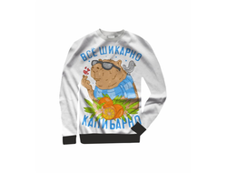 Свитшот 3D с полной запечаткой Капибара, Kapibara-san №1