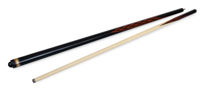 Кий / пирамида 2-pc "Шахматы" (черный граб, граб)