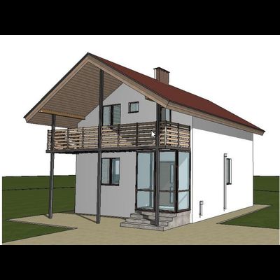 Двухэтажный дом с тремя спальнями 81м² (S54)