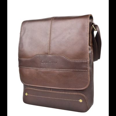 Кожаная мужская сумка Melazzo Premium brown (арт. 
5073-53)